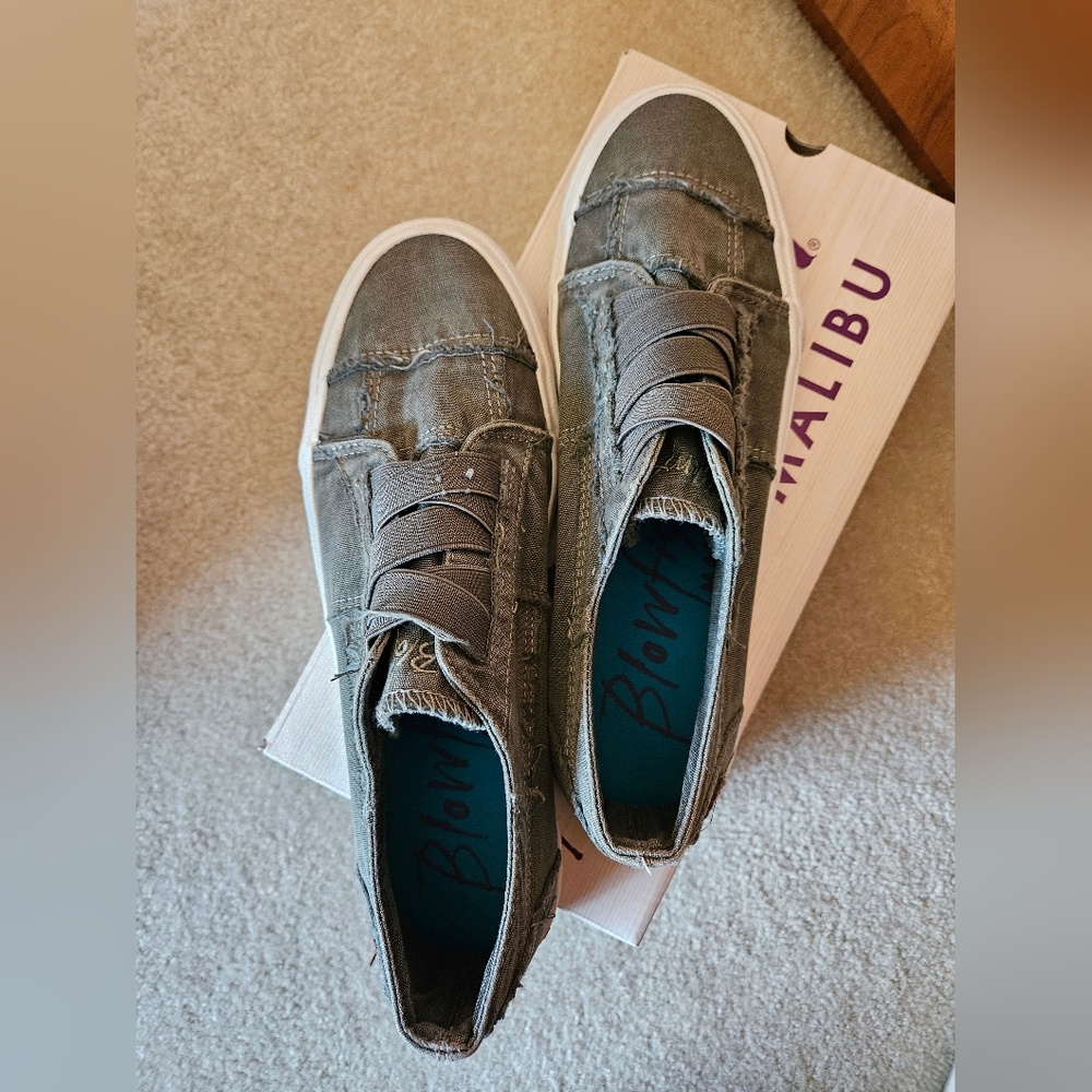Blowfish Marley Women's Slip On Slate Gray Sneaker Size 8.5